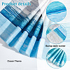 2Pcs 2 Style Gradient Summer Ocean Beach Burlap Table Runner AJEW-DR0001-17-3