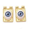 Brass Resin Pendants KK-P204-19G-3