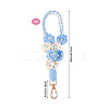 Hand-woven Flower Pendant Decorations KEYC-TAC0009-02KCG-04-3