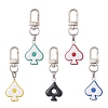 Heart Acrylic Enamel Pendants Decorations HJEW-JM01028-1