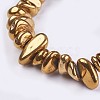 Electroplated Natural Quartz Crystal Beads Strands G-I201-B04-2