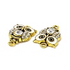 Alloy Rhinestone Connector Charms FIND-C019-10AG-01-3
