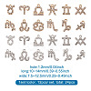 2 Sets 2 Colors Zinc Alloy Pendants ALRI-FW0001-02-7