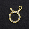 Alloy Rhinestone Charms PALLOY-S098-DA024-2-1