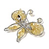 Butterfly Natural Yellow Quartz Brooch G-A278-02P-05-2