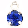 Glass Rhinestone Charms RB-6.5x4x3.5-P-6