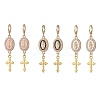 Alloy Enamel Hoop Earrings EJEW-JE06921-2