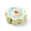 Handmade Porcelain Flower Beads Strands PORC-G006-14C-5