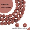 Synthetic Lava Rock Beads Strands G-S277-8mm-02-2
