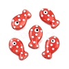 Handmade Porcelain Beads X-PORC-B009-03O-1