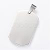 Tarnish Resistant 304 Stainless Steel Stamping Blank Tag Pendants STAS-R090-32-2