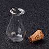 Glass Cork Bottles Ornament AJEW-O032-02F-4