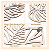 14Pcs Wood Wall Decorations AJEW-WA0003-93-4
