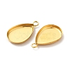 Ion Plating(IP) 304 Stainless Steel Pendant Cabochon Settings X-STAS-F167-23G-3