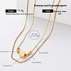 304 Stainless Steel Pendant Double Layer Necklaces BE8835-2-1