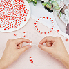 250Pcs 5 Styles Opaque Acrylic Enamel Beads OACR-FH0001-051-3