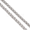 304 Stainless Steel Wheat Chain Bracelet Making AJEW-JB01473-3