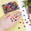 200Pcs Transparent Drawbench Glass Charms PALLOY-GA00030-3