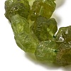 Raw Rough Natural Peridot Beads Strands G-I283-G07-01-3