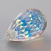 Embossed Glass Rhinestone Pendants GLAA-J101-05A-001AB-4