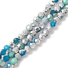 Electroplate Glass Beads Strands EGLA-YW0002-B02-3