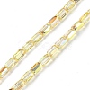 Electroplate Glass Beads Strands GLAA-Q101-02A-HP01-1