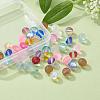 50Pcs 10 Colors Synthetic Moonstone Beads Strands G-YW0001-07-8