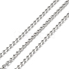 Tarnish Resistant 304 Stainless Steel Faceted Curb Chains CHS-G027-07P-1