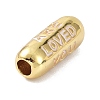 Eco-Friendly Brass Enamel Beads KK-C220-06G-08-2
