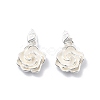 925 Sterling Silver Flower Charms STER-D302-08B-S-1