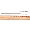 Oval Iron Stamping Blank Swan Neck Bookmark Findings AJEW-B032-01A-P-3