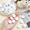 100Pcs Cloth Shank Buttons BUTT-NB0001-72A-01-3