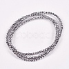 Electroplate Non-magnetic Synthetic Hematite Beads Strands G-J169B-2mm-02-2