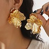 Iron Stud Earrrings for Women EJEW-U063-02A-G-1