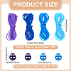 12M 4 Colors Hollow Pipe PVC Tubular Synthetic Rubber Cord RCOR-UN0001-02B-3