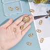 10Pcs 304 Stainless Steel Connector Charms STAS-UN0055-08-4