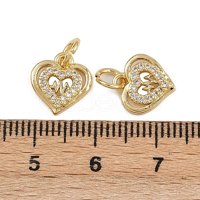 Brass Micro Pave Cubic Zirconia Pendants ZIRC-I367-05G-08-1
