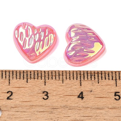 UV Plating Acrylic Cabochons OACR-H121-02G-1