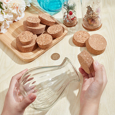 10Pcs 5 Styles Cork Bottle Stoppers AJEW-NB0006-07-1