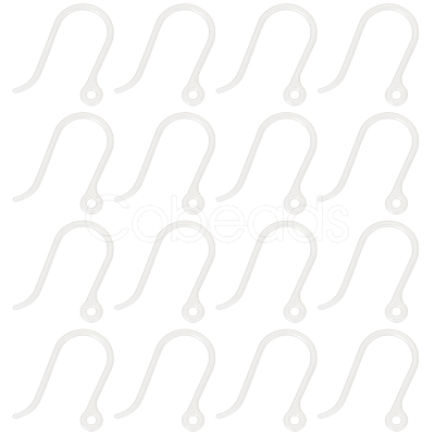 SUNNYCLUE 200Pcs Plastic Earring Hooks KY-SC0001-81B-1