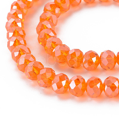 Electroplate Glass Beads Strands EGLA-A034-T4mm-A07-1