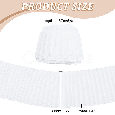 5 Yards Polyester Pleated Ribbon OCOR-FG0002-02A-1
