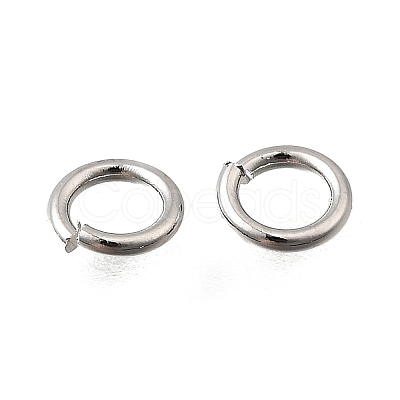 Brass Open Jump Rings KK-B147-03C-P-1