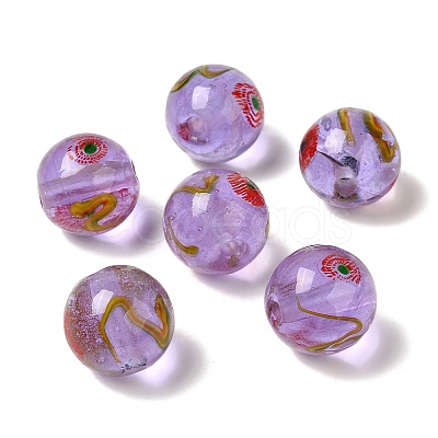 Handmade Transparent Lampwork Beads LAMP-C016-04E-04-1