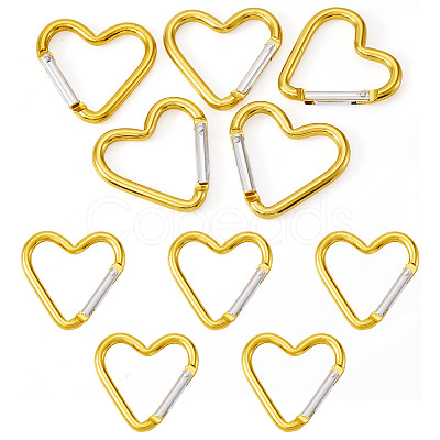 5Pcs Zinc Alloy Spring Gate Rings FIND-TA0009-73G-1