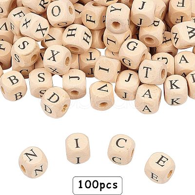 Olycraft Natural Wooden European Beads WOOD-OC0001-42B-1