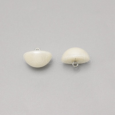 1-Hole Plastic Buttons BUTT-WH0022-06H-1