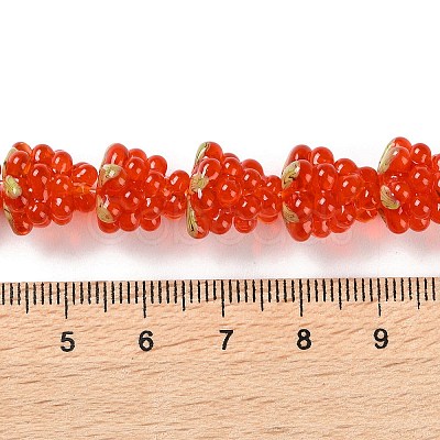Handmade Lampwork Beads Strands LAMP-Q036-05B-1