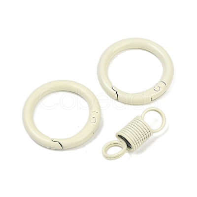 Alloy Spring Gate Clasps PALLOY-Q009-01B-1