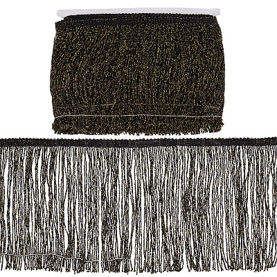 Polyester Tassel Lace Trim SRIB-WH0011-251A-01-1